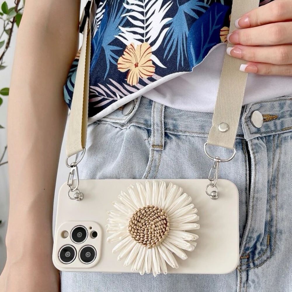 iPhone daisy mirror crossbody bag phone case